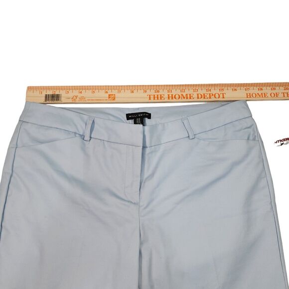 Willi Smith Women's Ankle Pants Size 10 Tapered Leg Trousers Stretch  Blue NWT - Picture 4 of 8